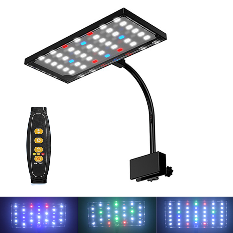 Aquarium Marine Lights - USB水槽用LEDライト フルスペクトラム 水生植物育成ランプ 魚水槽用 明るさ調整可能 調光機能付き