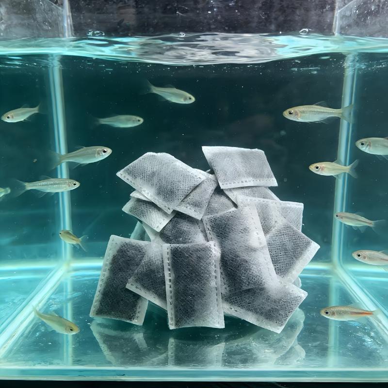 Activated Carbon Bag - 10/20/40 個水族館活性炭バッグ水槽フィルター活性炭バッグフィルターメディア水浄化臭いを除去します