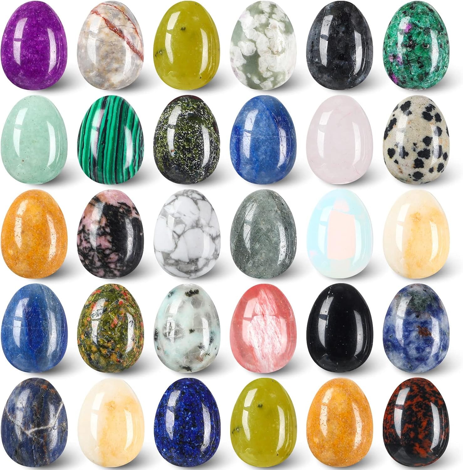 Marine Aquarium All In One - 天然クリスタルビーズ8個、DIYジュエリーアクセサリー/水槽、植木鉢、庭の装飾材料に最適です。