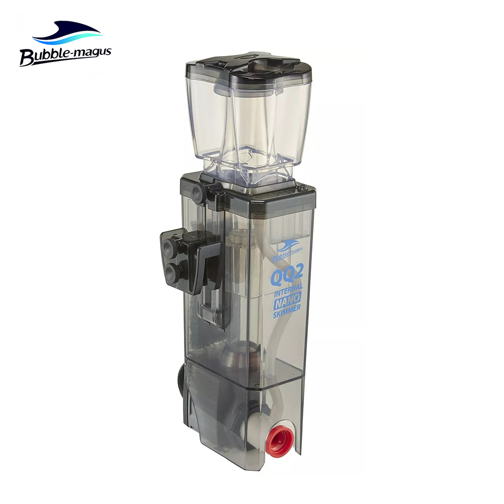 Protein Skimmer Hang On - 小さな海水水族館用のナノプロテインスキマー,バブルマグス,bm qq2,内部サスペンション,最大25ガロンの水槽