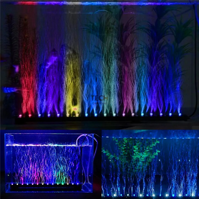 Aquarium Marine Lights - 水族館の水槽水中水中気泡変色 LED ライト AC220-240V 50-60Hz