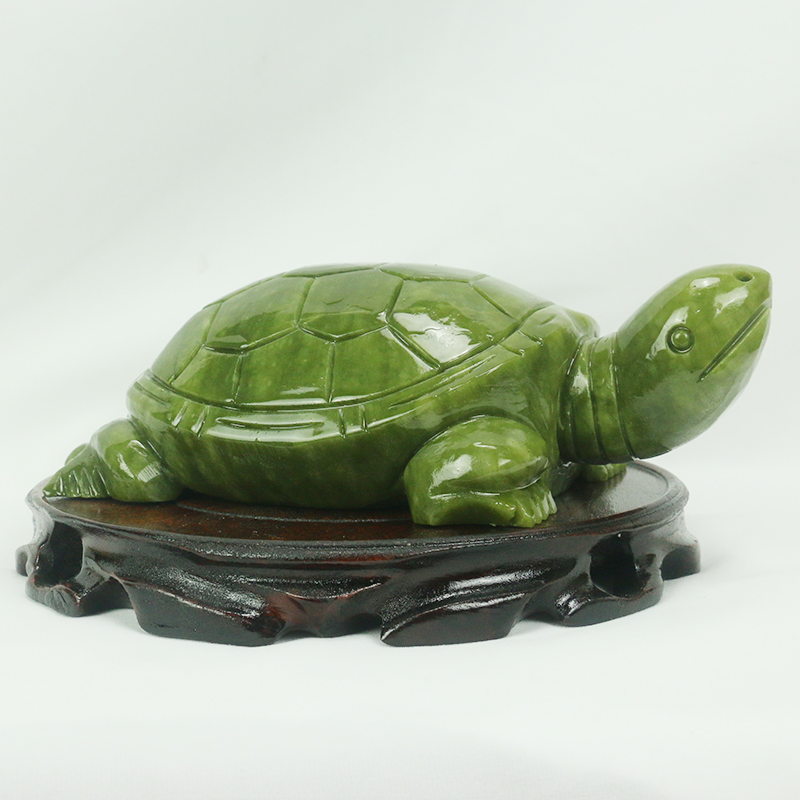 天然翡翠/亀の彫刻/家の装飾/風水装飾品/水槽玄関風水良いオ - Marine Aquarium All In One のレビューと価格