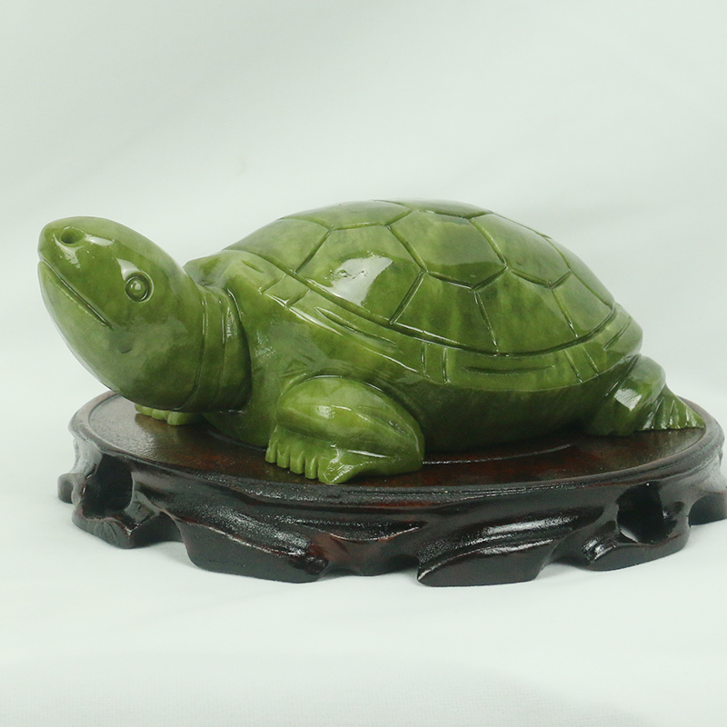 天然翡翠/亀の彫刻/家の装飾/風水装飾品/水槽玄関風水良いオ - Marine Aquarium All In One のレビューと価格