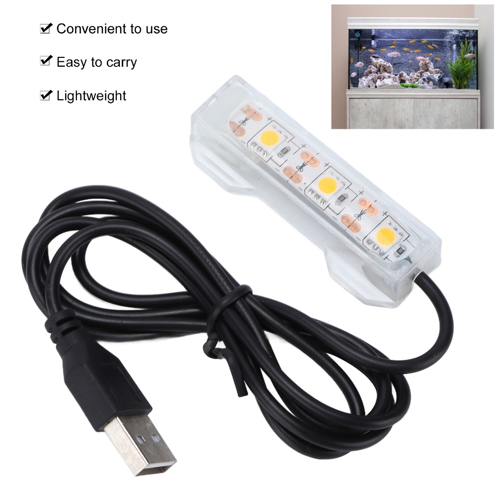 装飾照明 USB 水槽ライト 多色プラスチック水槽 LED  - Aquarium Marine Lights のレビューと価格