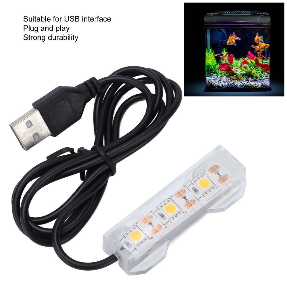 装飾照明 USB 水槽ライト 多色プラスチック水槽 LED  - Aquarium Marine Lights のレビューと価格