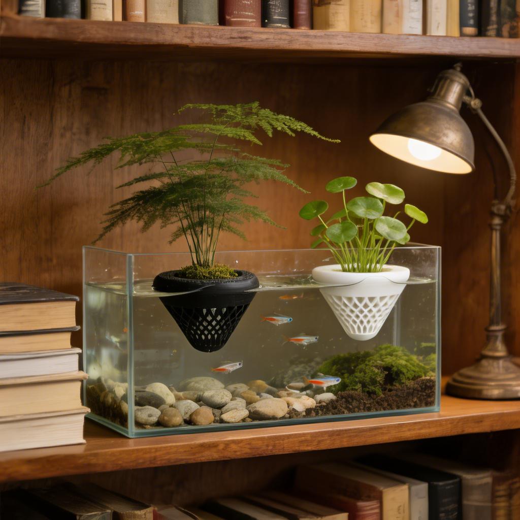 2個入りフローティングアクアリウムプラントホルダー、水槽用吊 - Marine Aquarium All In One のレビューと価格
