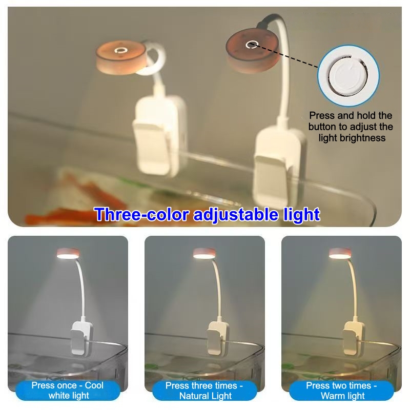 LED水槽ライト クリップ式 魚タンクライト 360 °   - Aquarium Marine Lights のレビューと価格