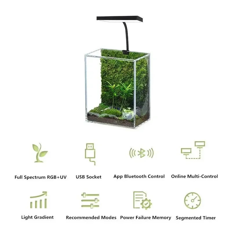 WEEK AQUA Mag Pro USBナノ水槽ライト 水 - Aquarium Marine Lights のレビューと価格