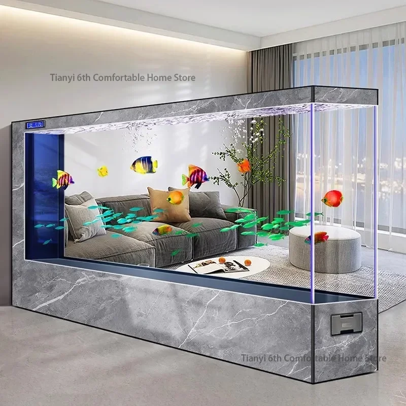 超大型透明高級水槽 オリジナリティデザインを高く評価 長い床 - Marine Aquarium All In One のレビューと価格