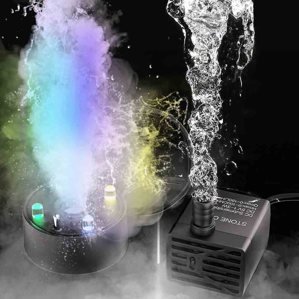 2-IN-1 ミストメーカー カラフルな LED ライト 5 - Aquarium Marine Tank のレビューと価格