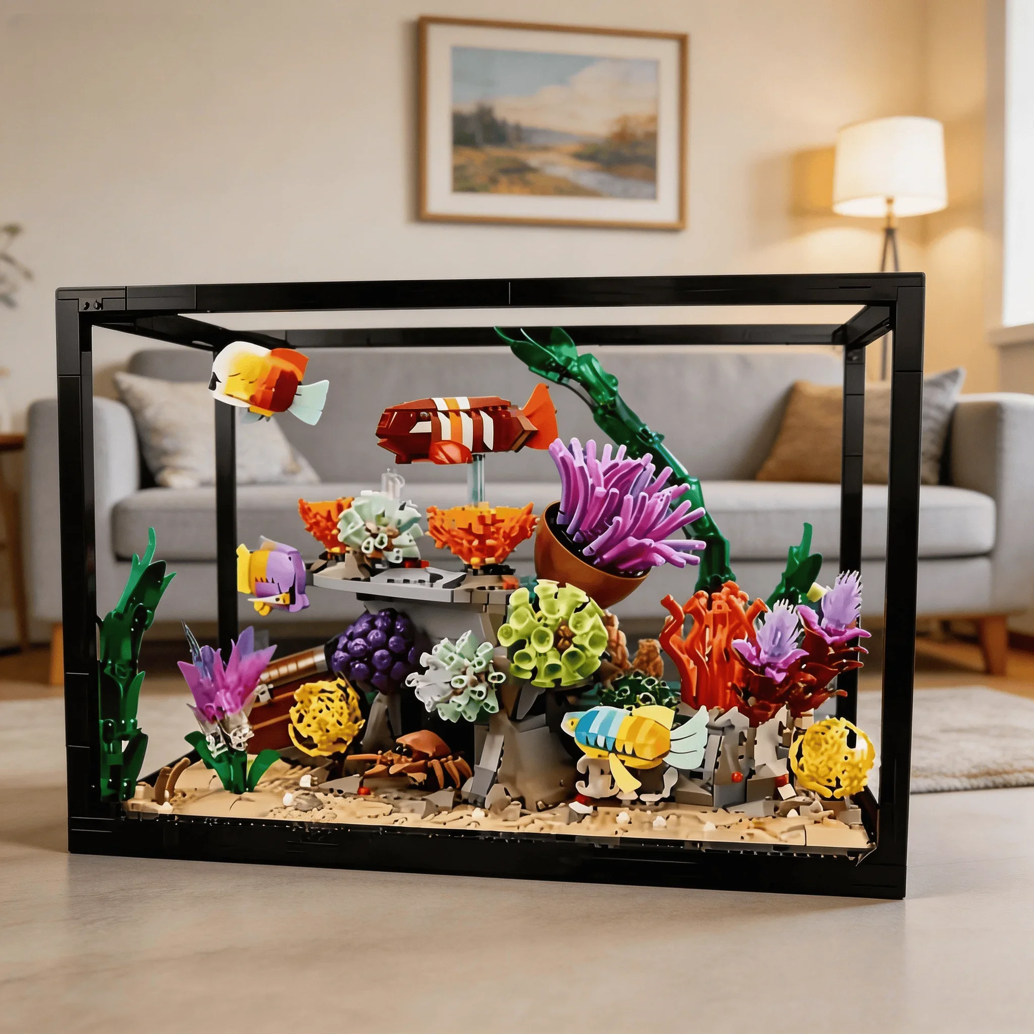 2026年新作 熱帯魚水槽装飾 海洋動物組み立てキット ホリ - Marine Aquarium Cube のレビューと価格