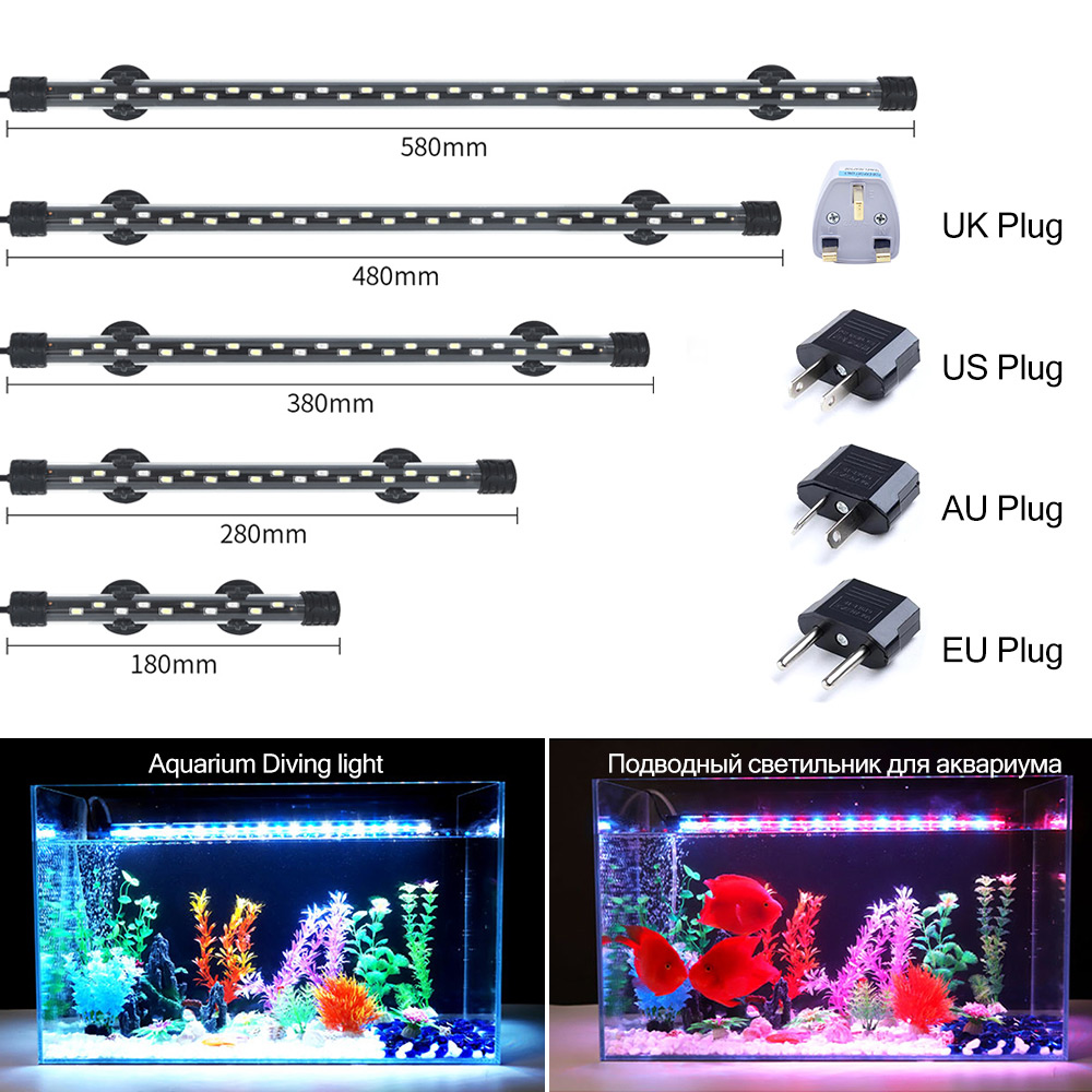 90-260V 水族館ライト LED 防水水槽クリップライト - Aquarium Marine Lights のレビューと価格