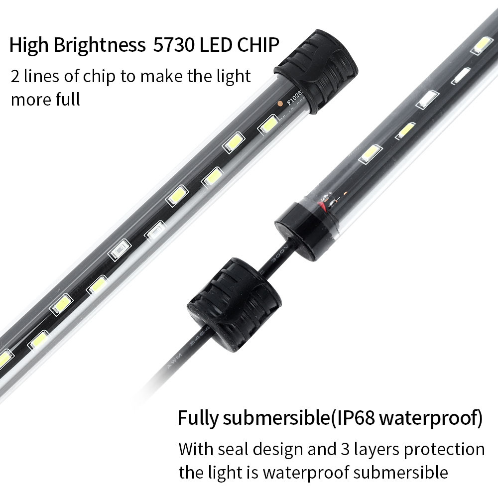 90-260V 水族館ライト LED 防水水槽クリップライト - Aquarium Marine Lights のレビューと価格