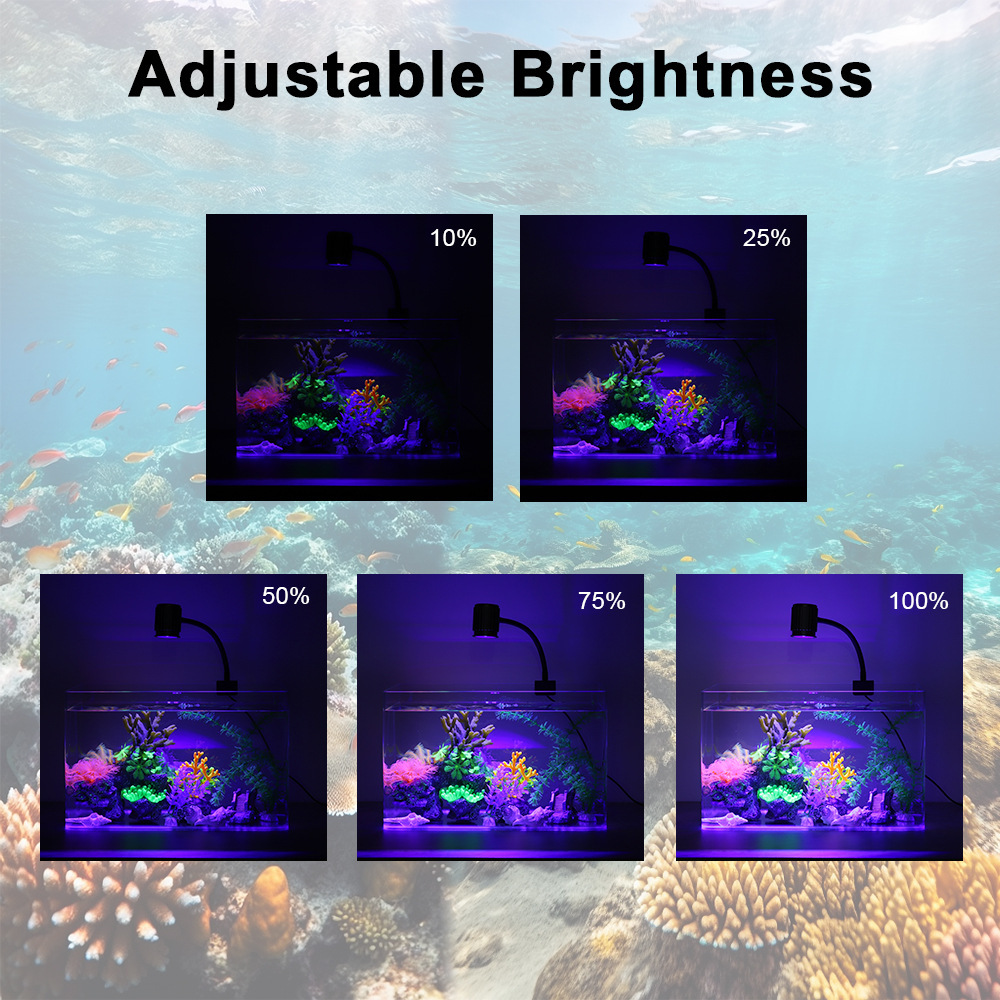 LED水槽ライト フルスペクトル リーフコーラルランプ UV - Aquarium Marine Lights のレビューと価格