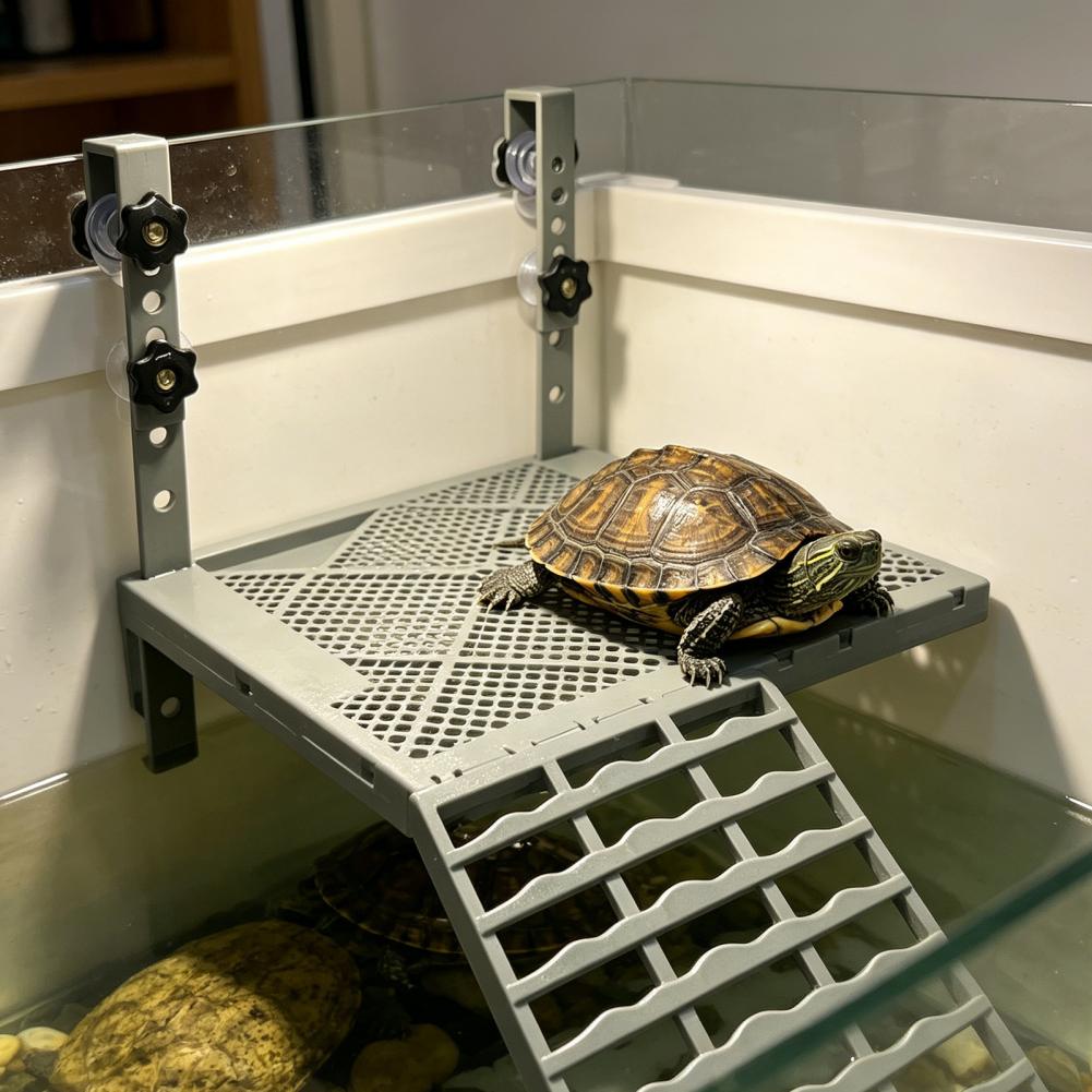 水槽用装飾品 固形吊り下げ式カメ用日光浴台 吸盤付き 滑り止 - Marine Aquarium Tanks のレビューと価格